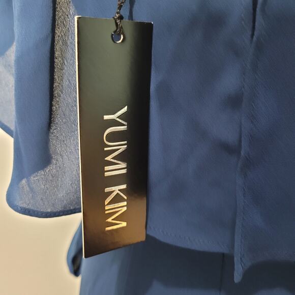 Yumi Kim Ink Carmen Maxi Off the Shoulder Ruffle Maxi Dress Size Small - Picture 6 of 10